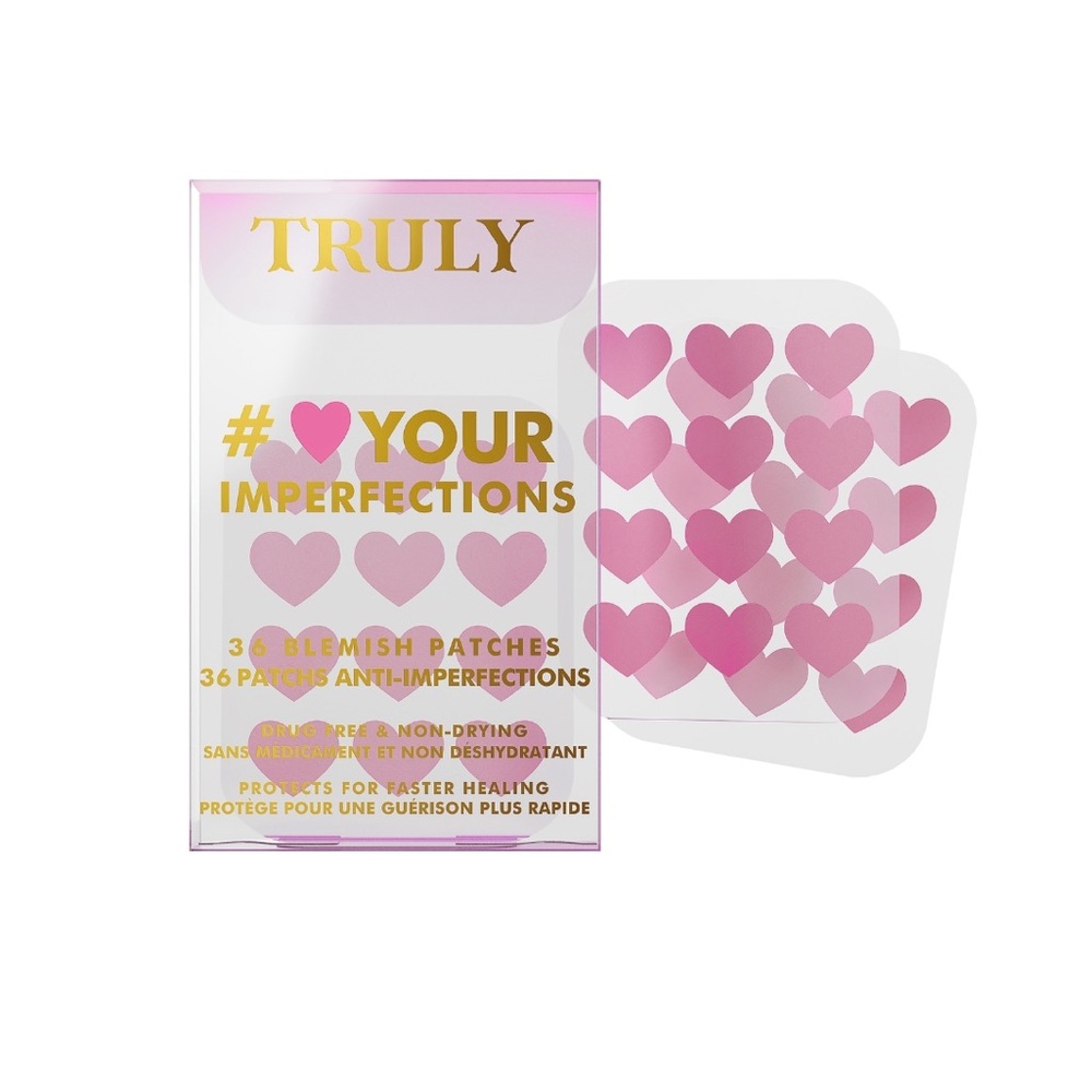 TRULY Pink Heart Blemish Patches